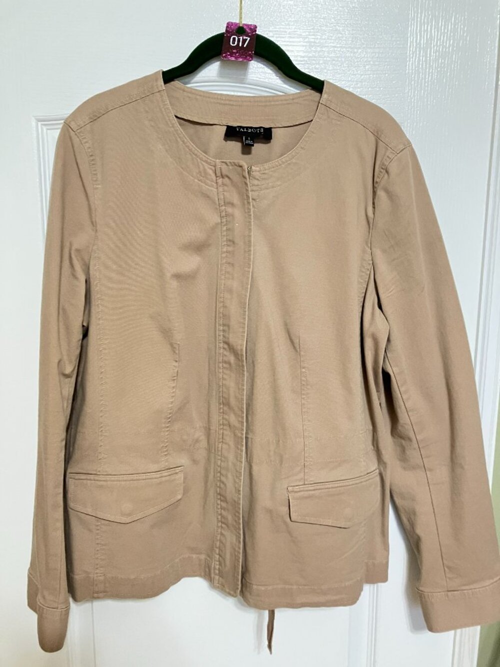 Talbots Tan Zipper Jacket